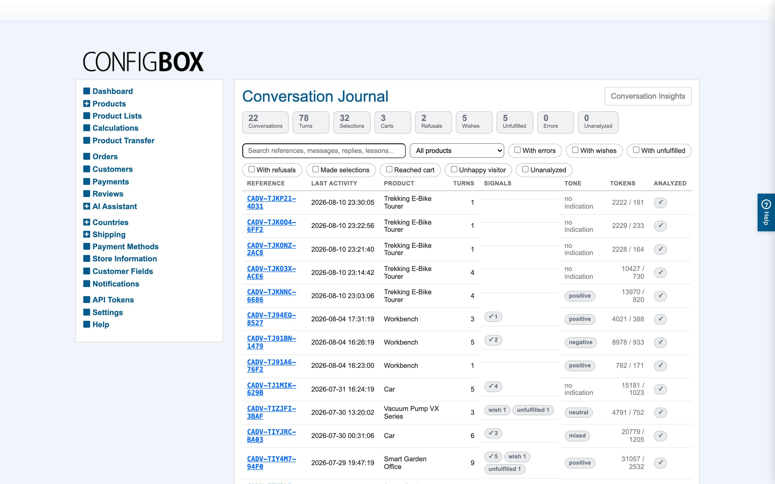 The conversation journal
