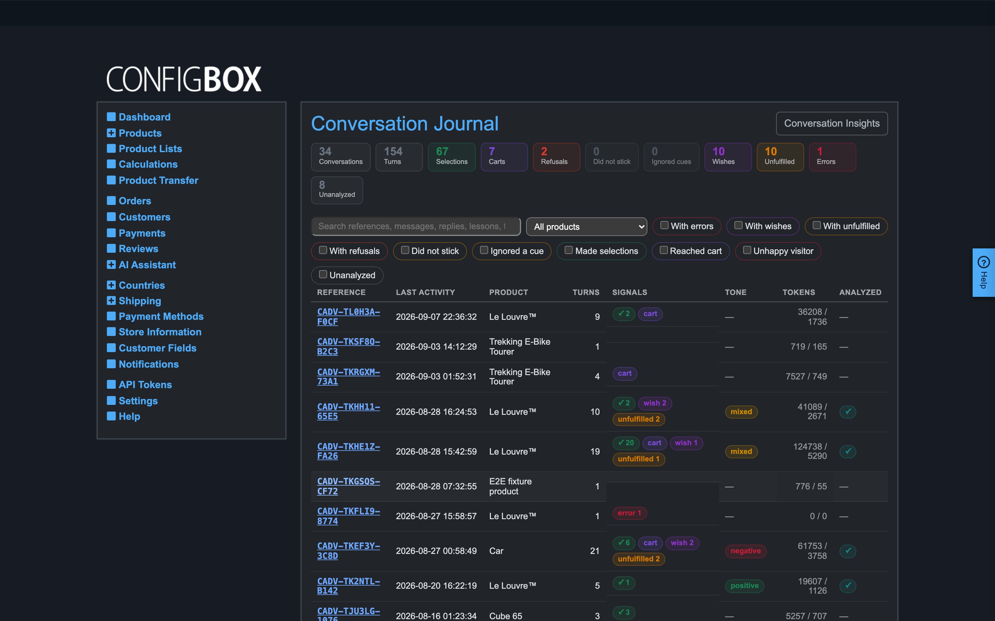 The conversation journal